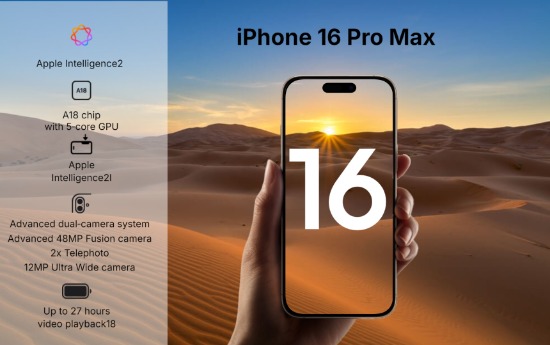 iPhone 16 Pro Max poster Template