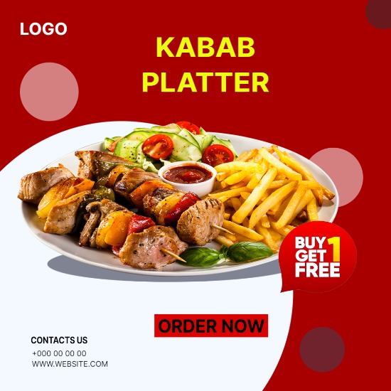 Kabab Social Media Post Design